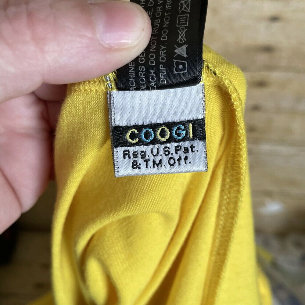 Coogi Bright Yellow Sundress With Ruffle & Chain Accent - Size 1X - Rhinestones - Picture 5 of 9